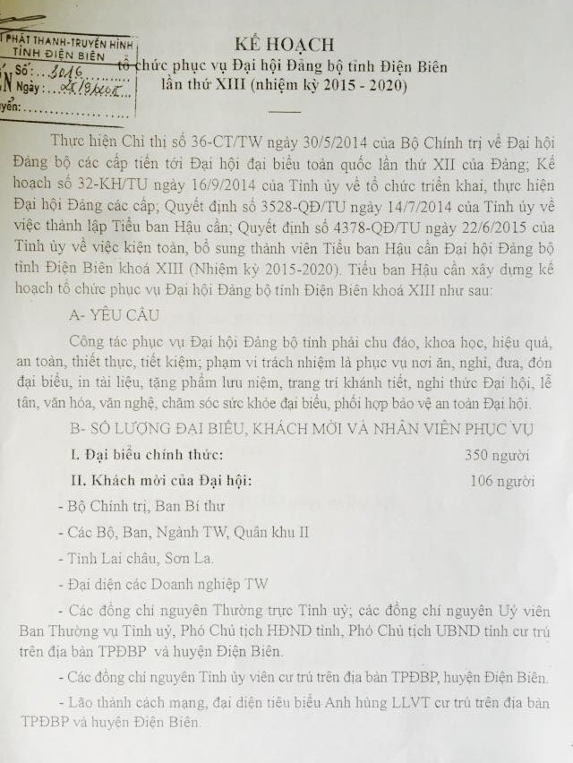 Hiện nay, công tác chuẩn bị cho đại hội về nội dung, cơ sở vật chất, trang trí khánh tiết đã cơ bản hoàn tất, sẵn sàng phục vụ Đại hội