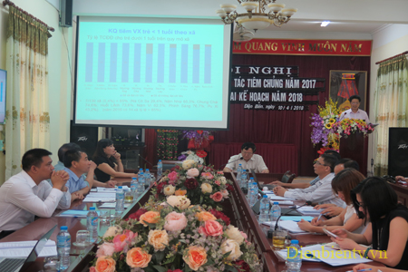 Hội nghị Tổng kết Chương trình tiêm chủng mở rộng Sở Y tế tỉnh Điện Biên năm 2017.