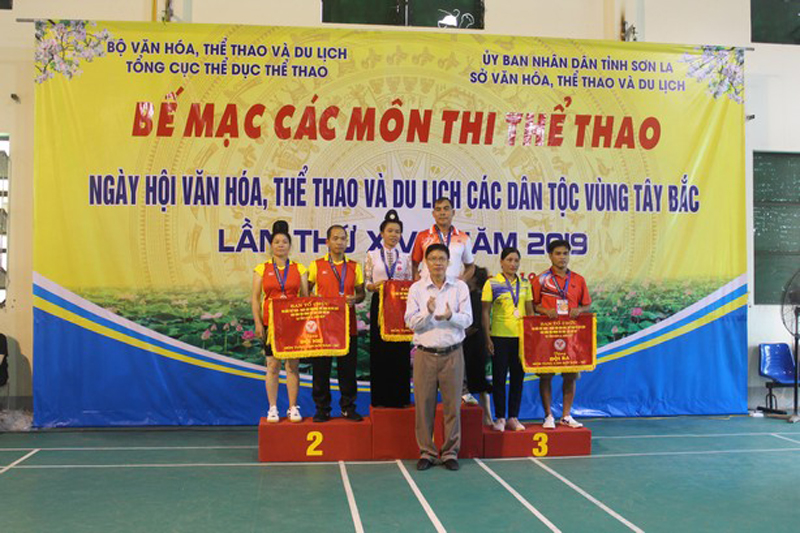  Điện Biên đạt Huy chương vàng môn tung Còn, nội dung đôi nam nữ