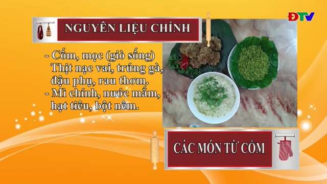 Chế biến các món ăn từ cốm