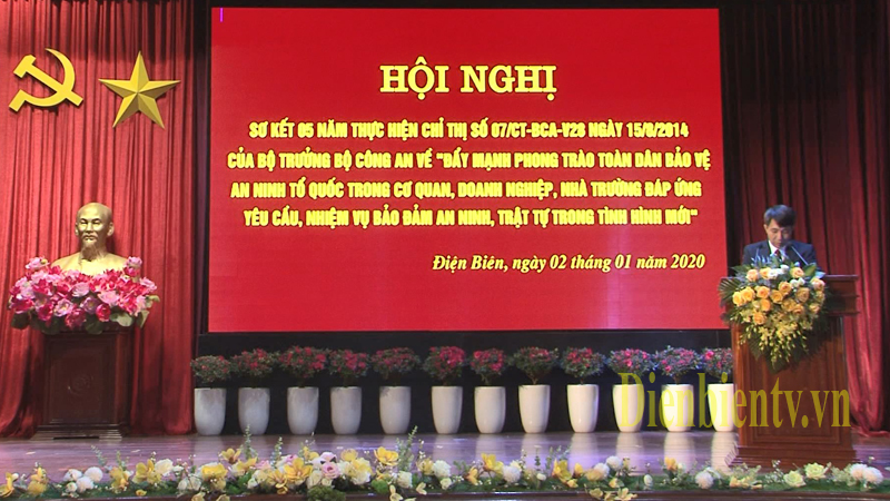 Hội nghị sơ kết 5 năm thực hiện chỉ thị số 07/2014 của Bộ trưởng Bộ công an về “ Đẩy mạnh phong trào toàn dân bảo vệ an ninh tổ quốc trong cơ quan, doanh nghiệp, nhà trường, đáp ứng yêu cầu, nhiệm vụ bảo đảm an ninh trật tự trong tình hình mới”.