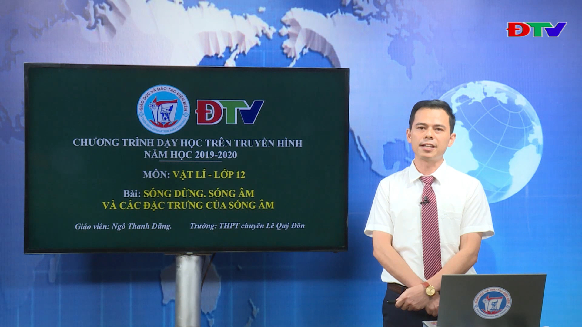 Môn: Vật Lý lớp 12 Bài: Sóng dừng, Sóng âm và các đặc trưng của sóng âm (Giáo viên: Ngô Thanh Dũng, Trường THPT Chuyên Lê Qúy Đôn)