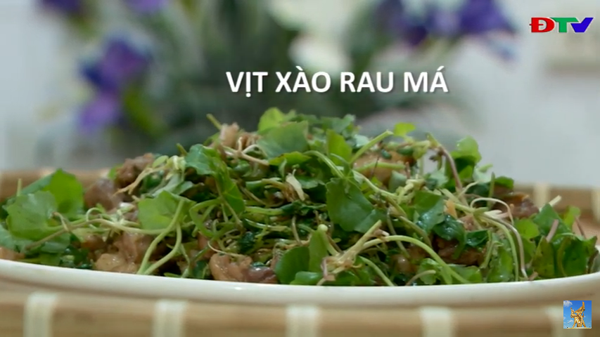 MÓN: VỊT XÀO RAU MÁ