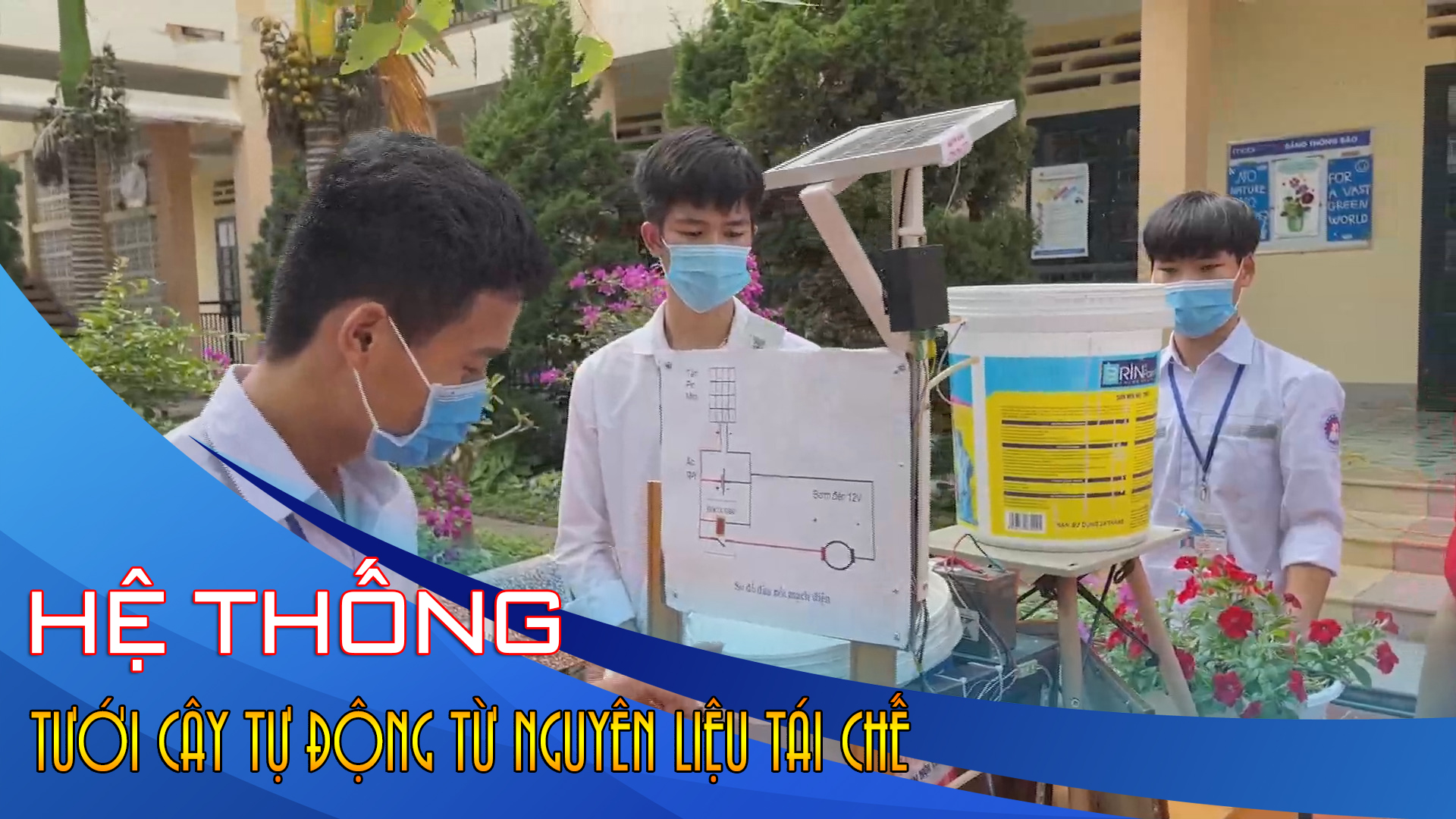 HỆ THỐNG TƯỚI CÂY TỰ ĐỘNG TỪ NGUYÊN LIỆU TÁI CHẾ