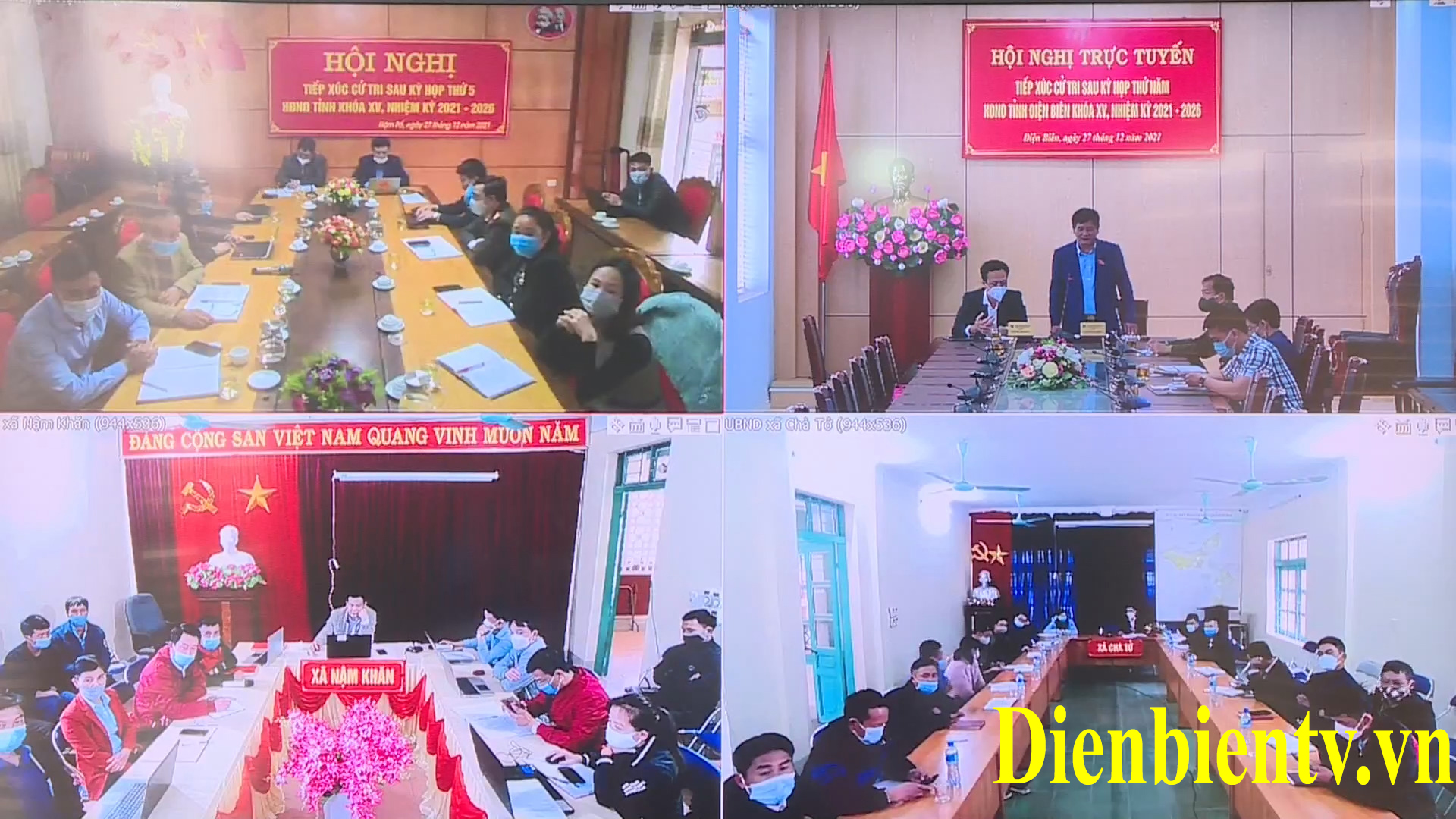 Buổi tiếp xúc cử tri được thực hiện theo hình thức trực tuyến