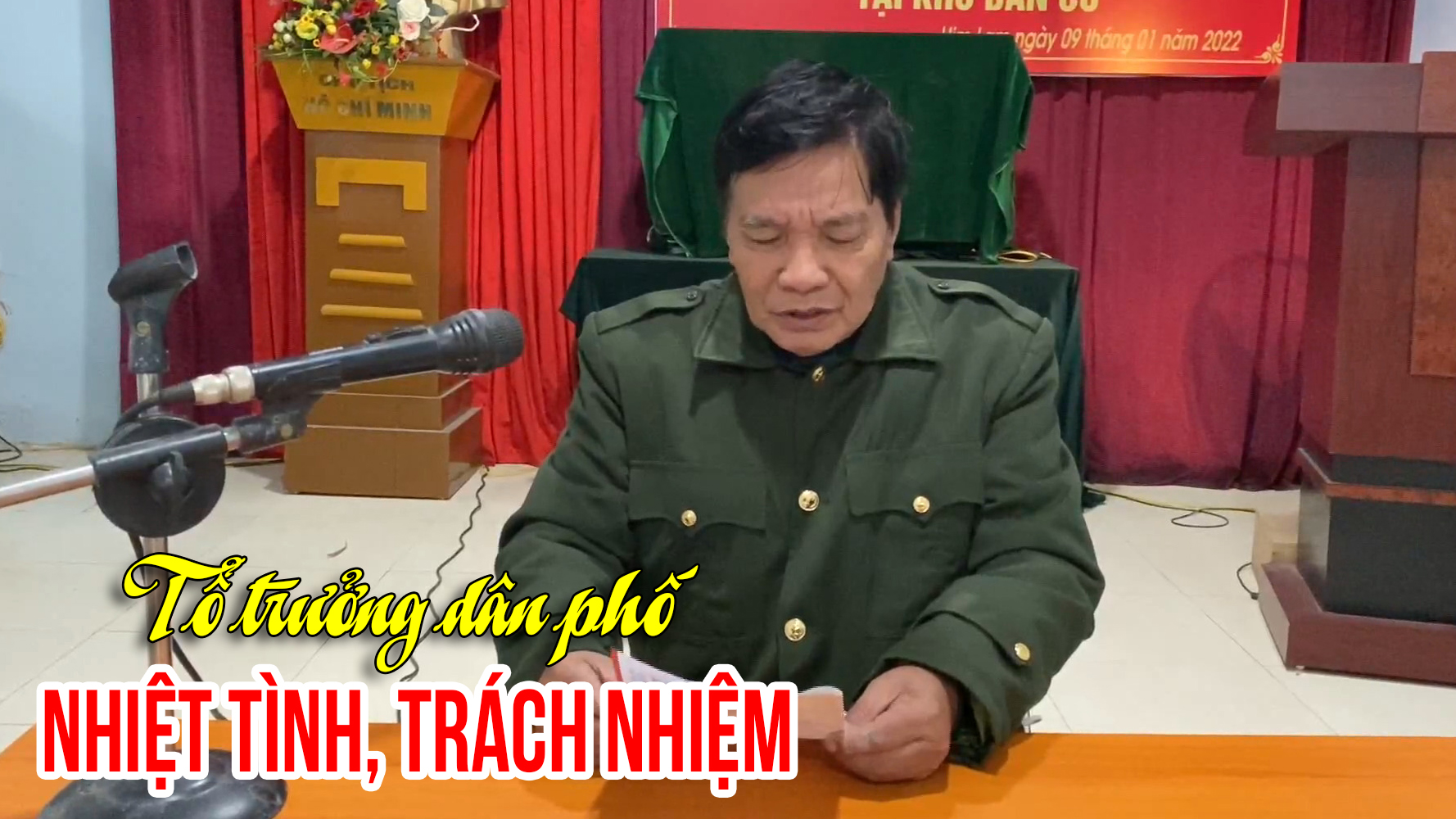 Tổ trưởng dân phố nhiệt tình, trách nhiệm