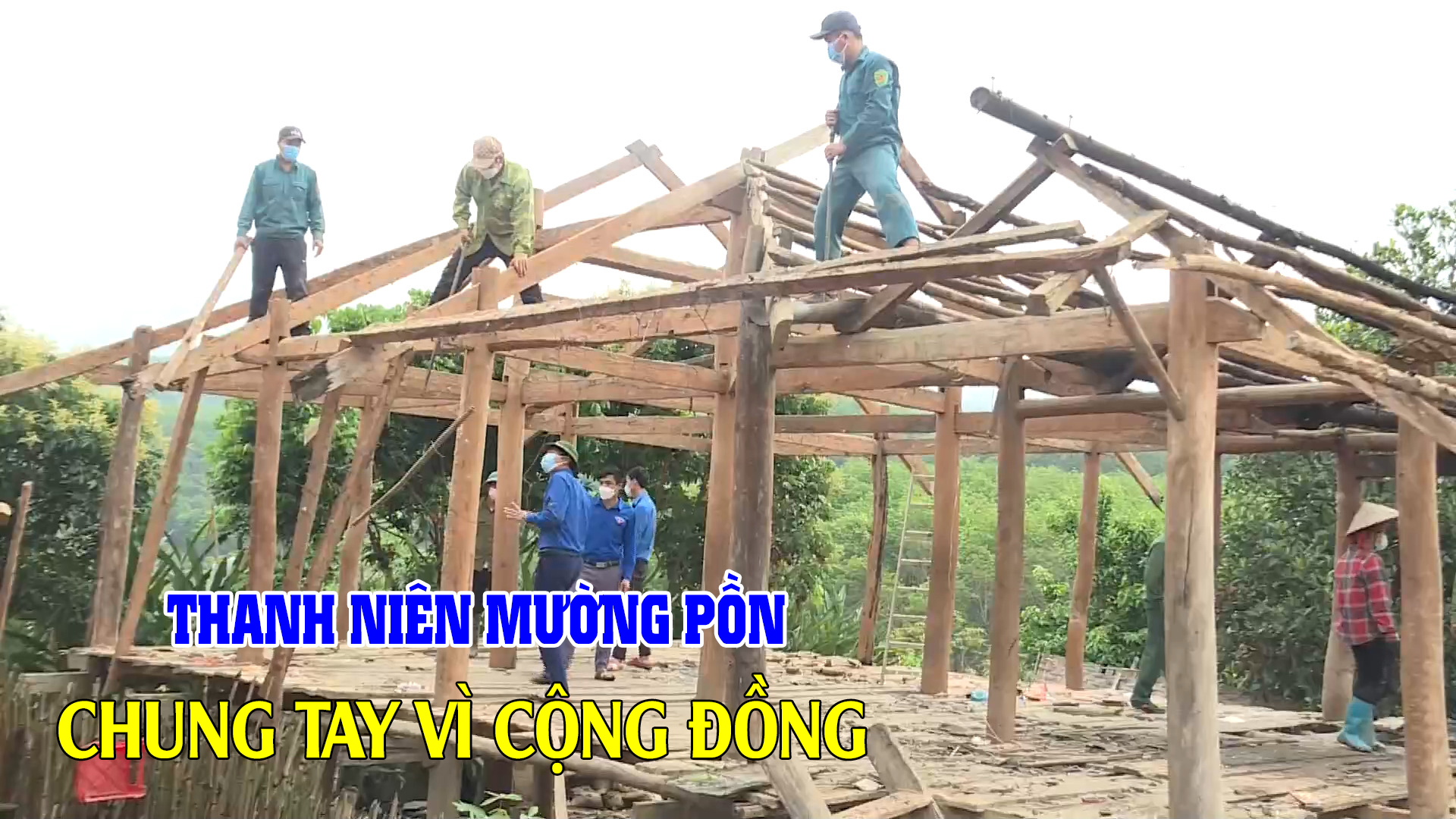 Thanh niên Mường Pồn chung tay vì cộng đồng