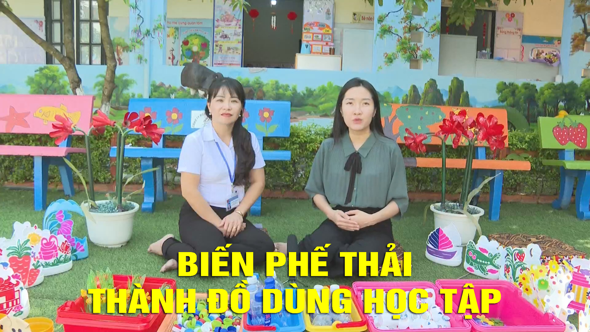 Biến rác thải nhựa thành đồ dùng học tập