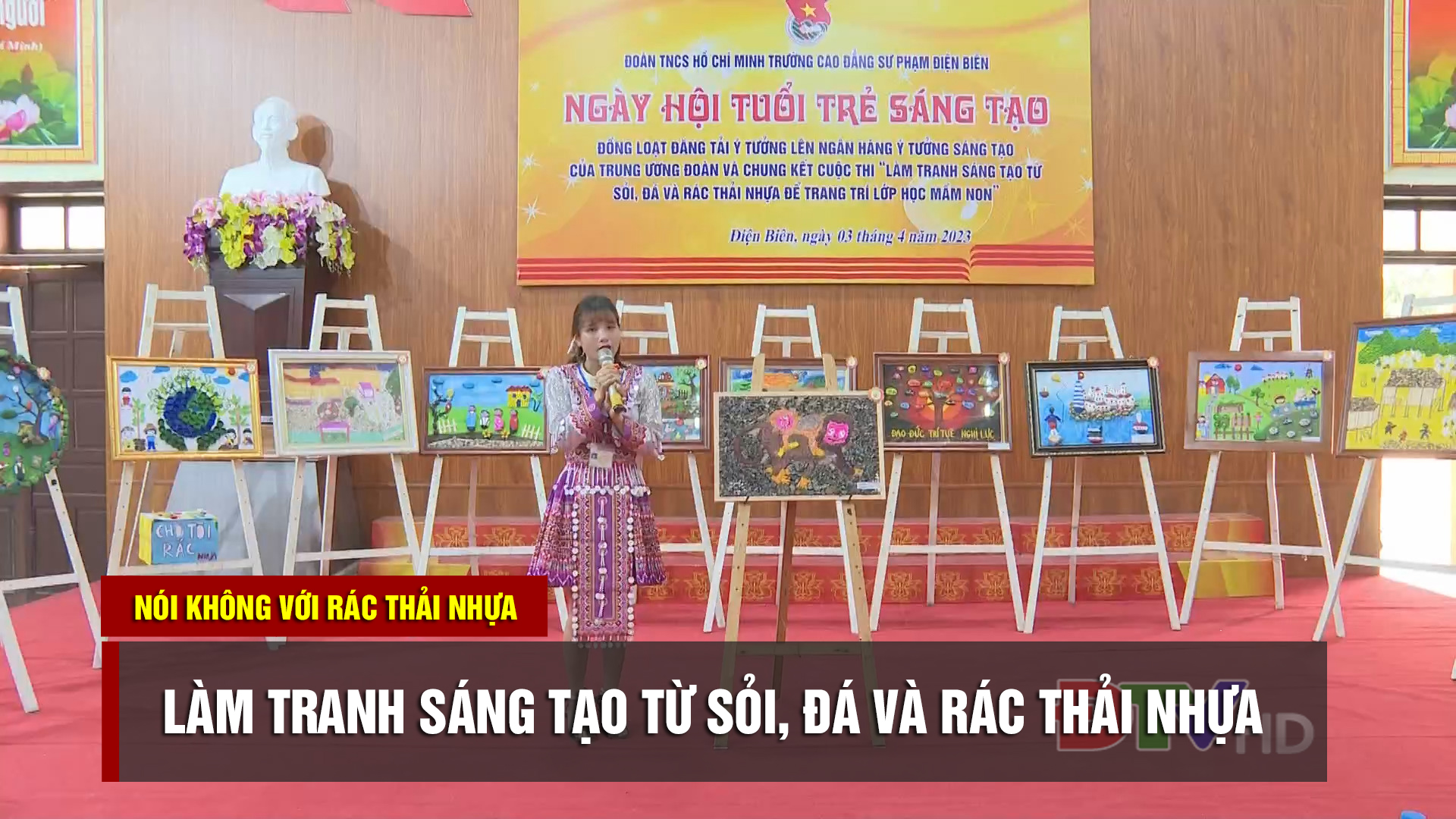 Làm tranh sáng tạo từ sỏi, đá và rác thải nhựa