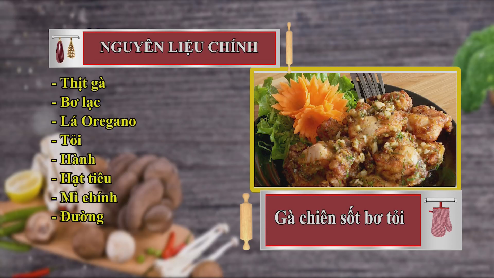 Gà chiên sốt bơ tỏi