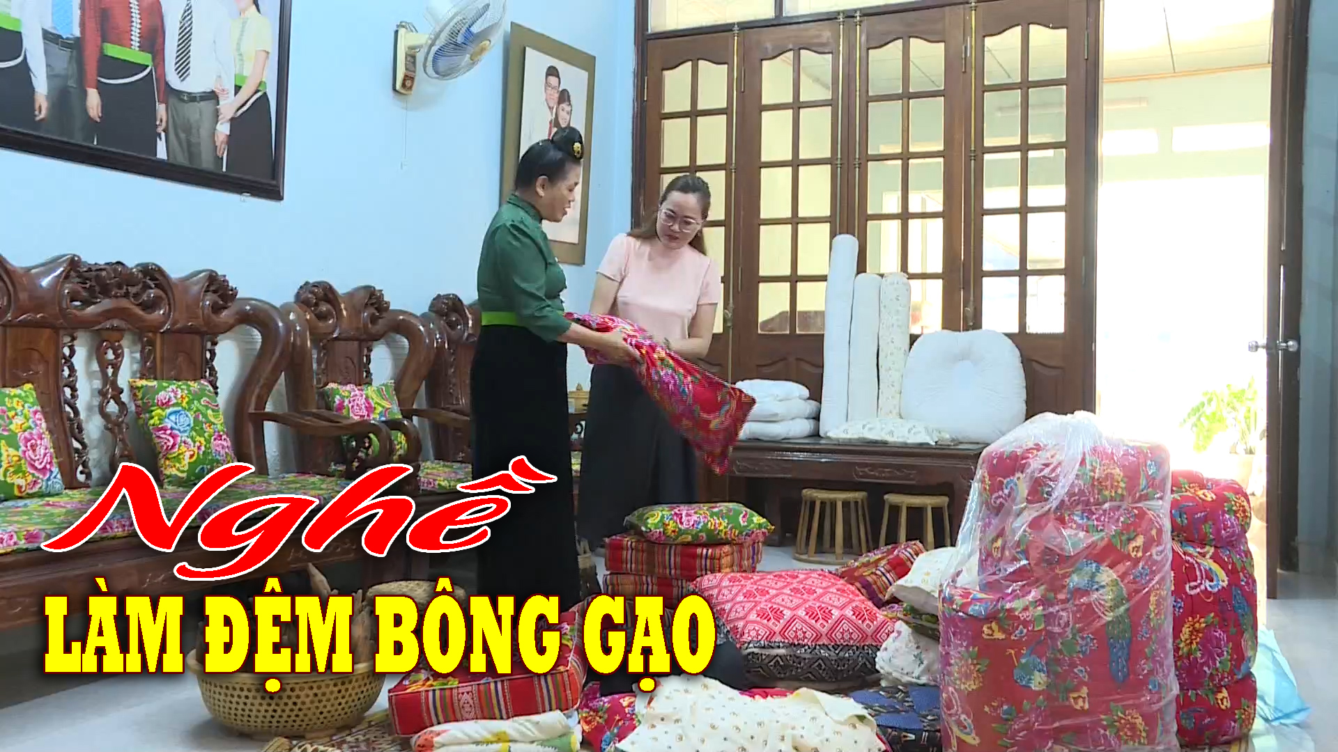 Trải nghiệm nghề làm đệm bông gạo