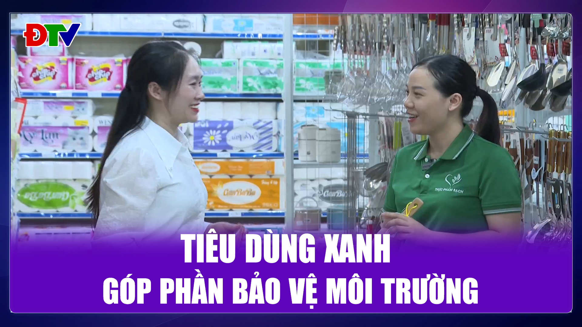 Tiêu dùng xanh góp phần bảo vệ môi trường