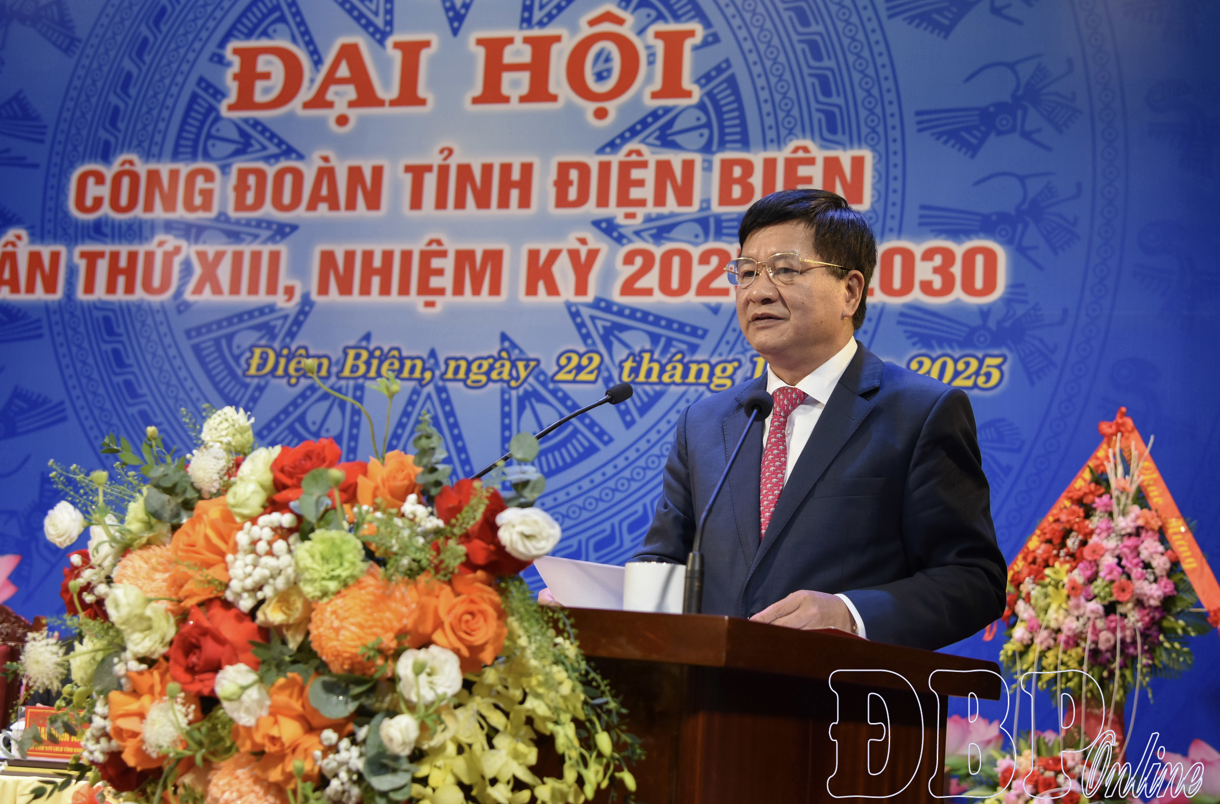 Phó Bí thư Thường trực Tỉnh ủy Lê Thành Đô phát biểu chỉ đạo Đại hội.